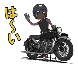 Cafe Racer Classic rider sticker #8295941
