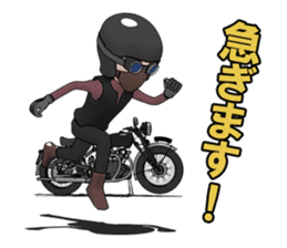 Cafe Racer Classic rider sticker #8295945