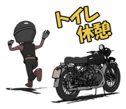 Cafe Racer Classic rider sticker #8295946