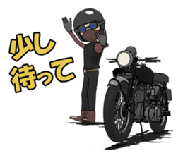 Cafe Racer Classic rider sticker #8295949