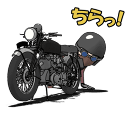 Cafe Racer Classic rider sticker #8295950