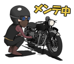Cafe Racer Classic rider sticker #8295952