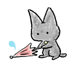 kuro-neko sticker #8296250