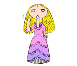 She is a noble lady. sticker #8296613