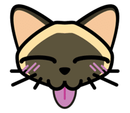 Momo the Siamese Cat sticker #8297157