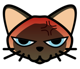 Momo the Siamese Cat sticker #8297158