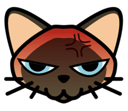 Momo the Siamese Cat sticker #8297158