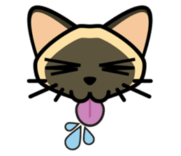 Momo the Siamese Cat sticker #8297159