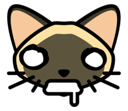 Momo the Siamese Cat sticker #8297160