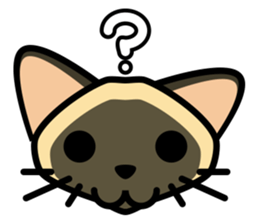 Momo the Siamese Cat sticker #8297161