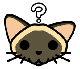 Momo the Siamese Cat sticker #8297161