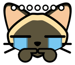 Momo the Siamese Cat sticker #8297164
