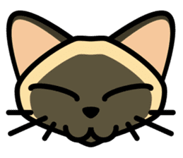 Momo the Siamese Cat sticker #8297165