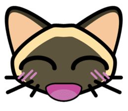 Momo the Siamese Cat sticker #8297166