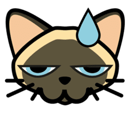Momo the Siamese Cat sticker #8297168