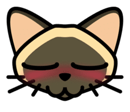 Momo the Siamese Cat sticker #8297170