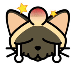Momo the Siamese Cat sticker #8297171