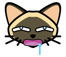Momo the Siamese Cat sticker #8297172