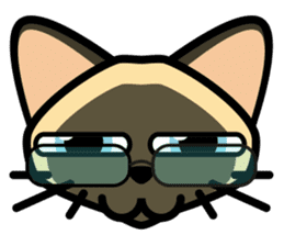 Momo the Siamese Cat sticker #8297176