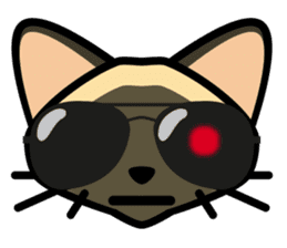 Momo the Siamese Cat sticker #8297179