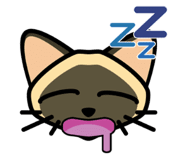 Momo the Siamese Cat sticker #8297188