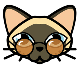 Momo the Siamese Cat sticker #8297191