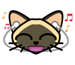 Momo the Siamese Cat sticker #8297193