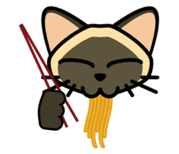 Momo the Siamese Cat sticker #8297194