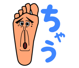 Foot monster sticker #8297246