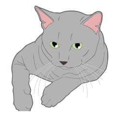 Greetings of realistic system cat