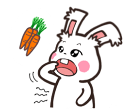 White cheeky sticker #8297787