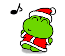 Frog's Christmas sticker. sticker #8297936