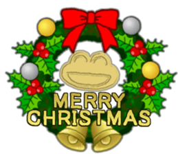 Frog's Christmas sticker. sticker #8297951