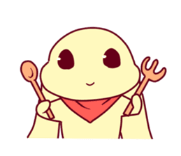 Yellow small child sticker #8298293