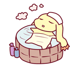 Yellow small child sticker #8298303