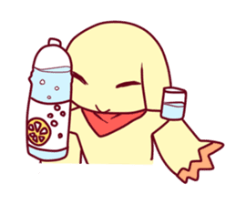 Yellow small child sticker #8298304