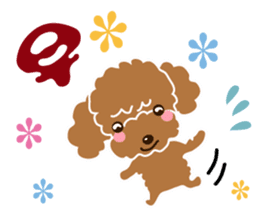 I love poodle ! sticker #8298316