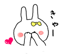 Love Love Sticker of small rabbit sticker #8298641
