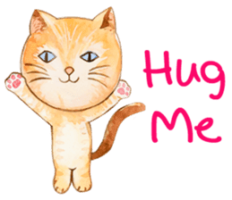 Hug your cat sticker #8299117