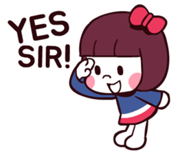 Bob hair girl 'BOBO' sticker #8300276