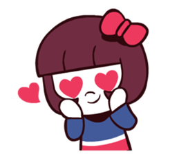 Bob hair girl 'BOBO' sticker #8300277