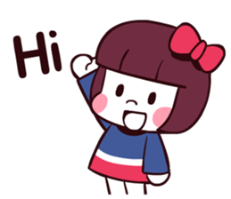 Bob hair girl 'BOBO' sticker #8300278