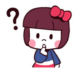 Bob hair girl 'BOBO' sticker #8300279