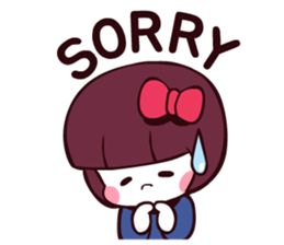 Bob hair girl 'BOBO' sticker #8300280