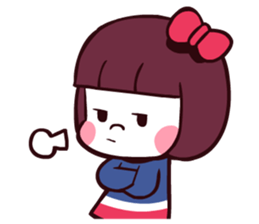 Bob hair girl 'BOBO' sticker #8300281