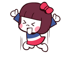 Bob hair girl 'BOBO' sticker #8300282