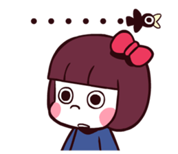 Bob hair girl 'BOBO' sticker #8300284