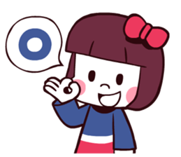 Bob hair girl 'BOBO' sticker #8300285