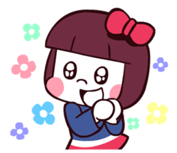 Bob hair girl 'BOBO' sticker #8300288