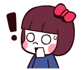 Bob hair girl 'BOBO' sticker #8300289